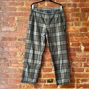 Brooks Brothers Clark-Fit Plaid Wool Trousers | 35x30